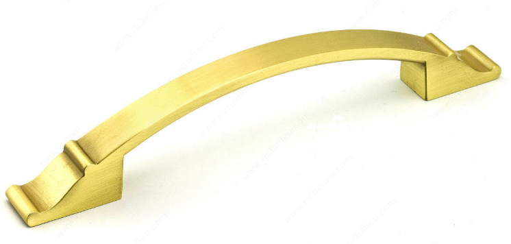 Richelieu Hardware 2606128160 - Traditional Metal Pull Satin Brass